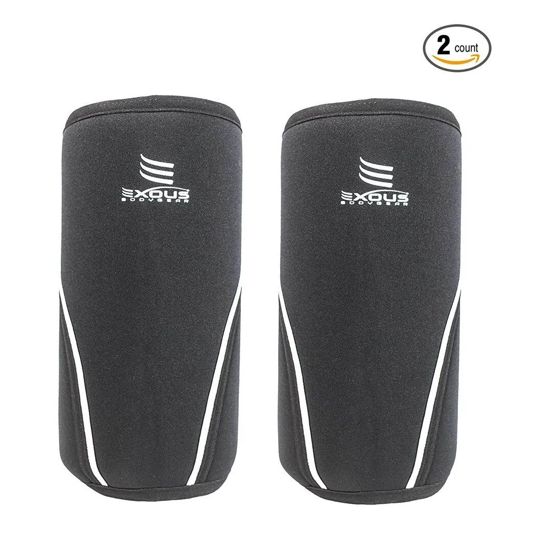 Exodus Bodygear 7mm Thick Knee Sleeves Compression And Support