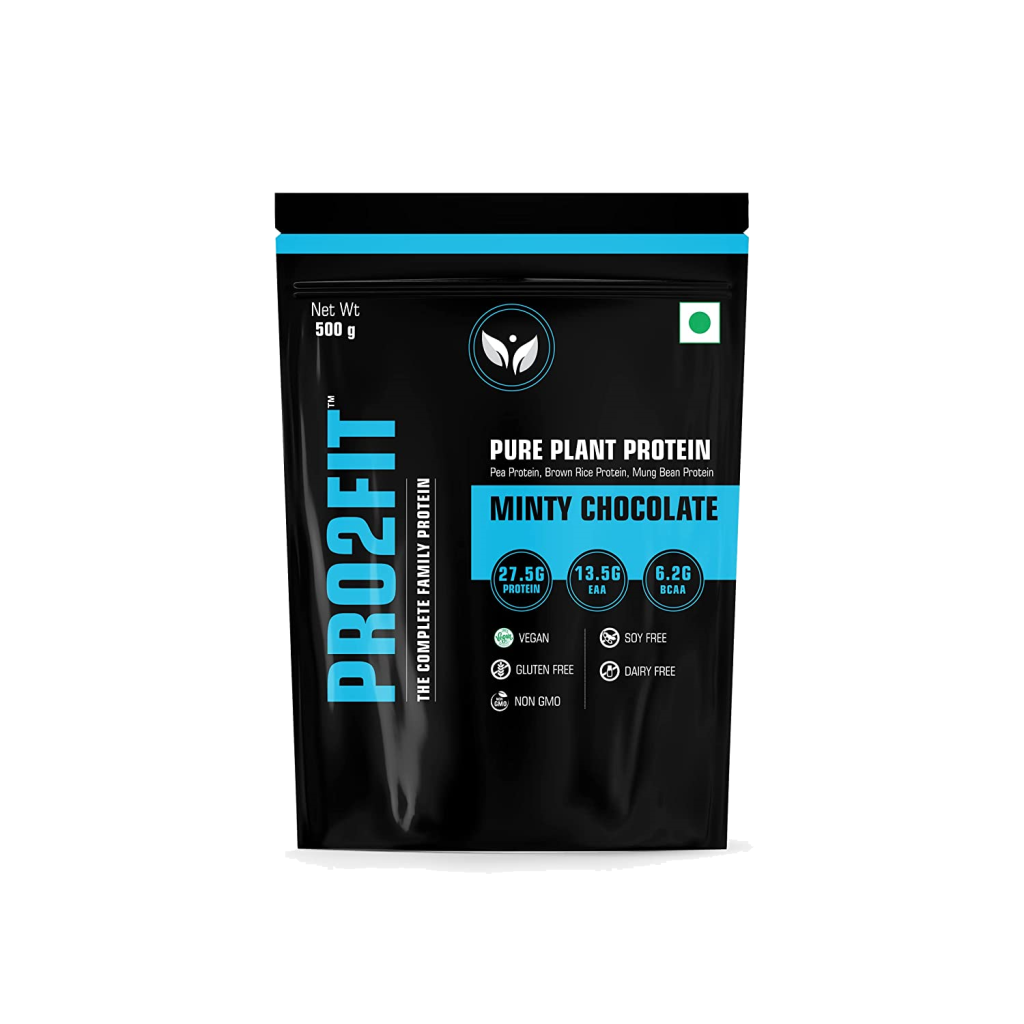 PRO2FIT Vegan Plant protein powder with Pea protein Brown Rice and Mung Bean Protein 