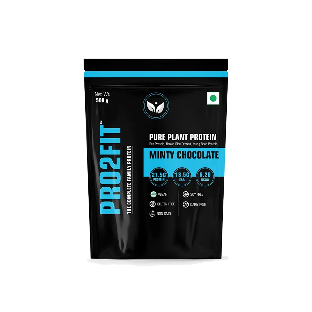PRO2FIT Vegan Plant protein powder with Pea protein Brown Rice and Mung Bean Protein