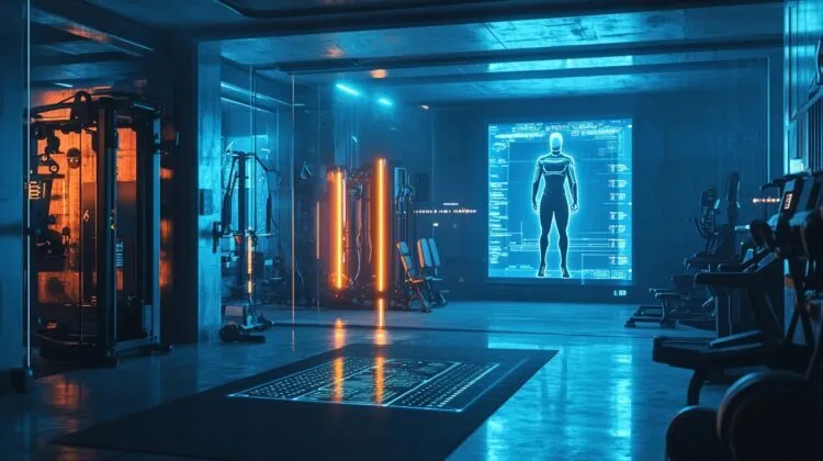 Modern fitness tech concept