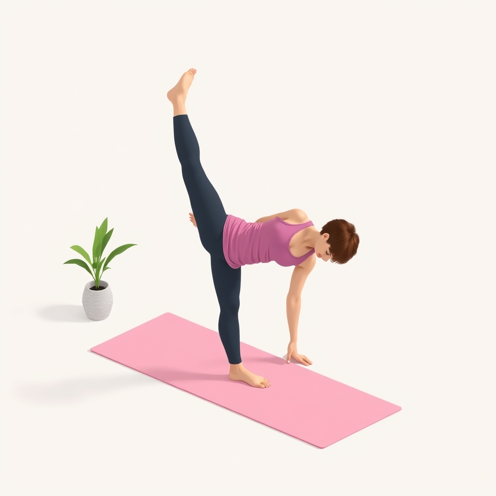 Person performing a single-leg glute bridge on a mat at home