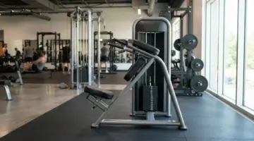 Ab exercise machine in gym