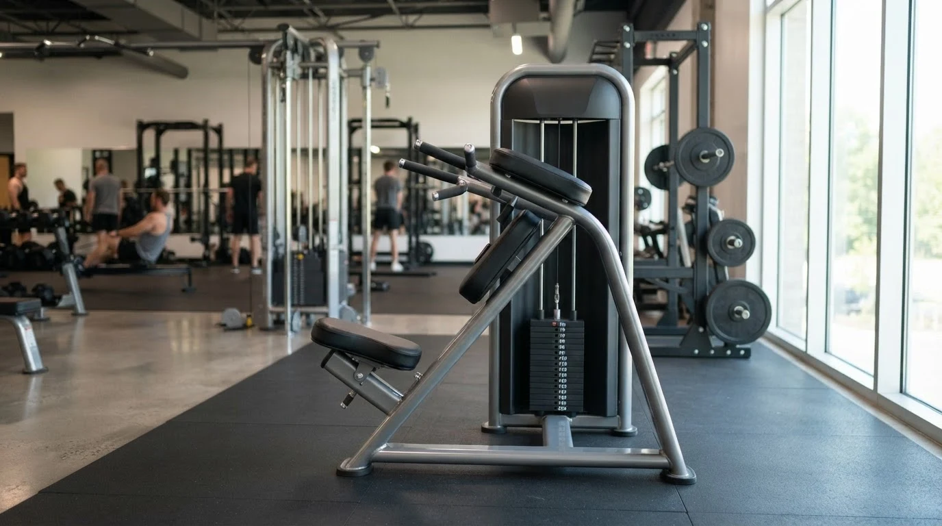 Ab exercise machine in gym